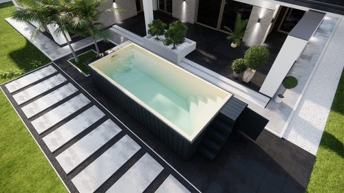 Freistehender GFK Pool Vantage